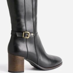 Botte noire éco-conçue en cuir