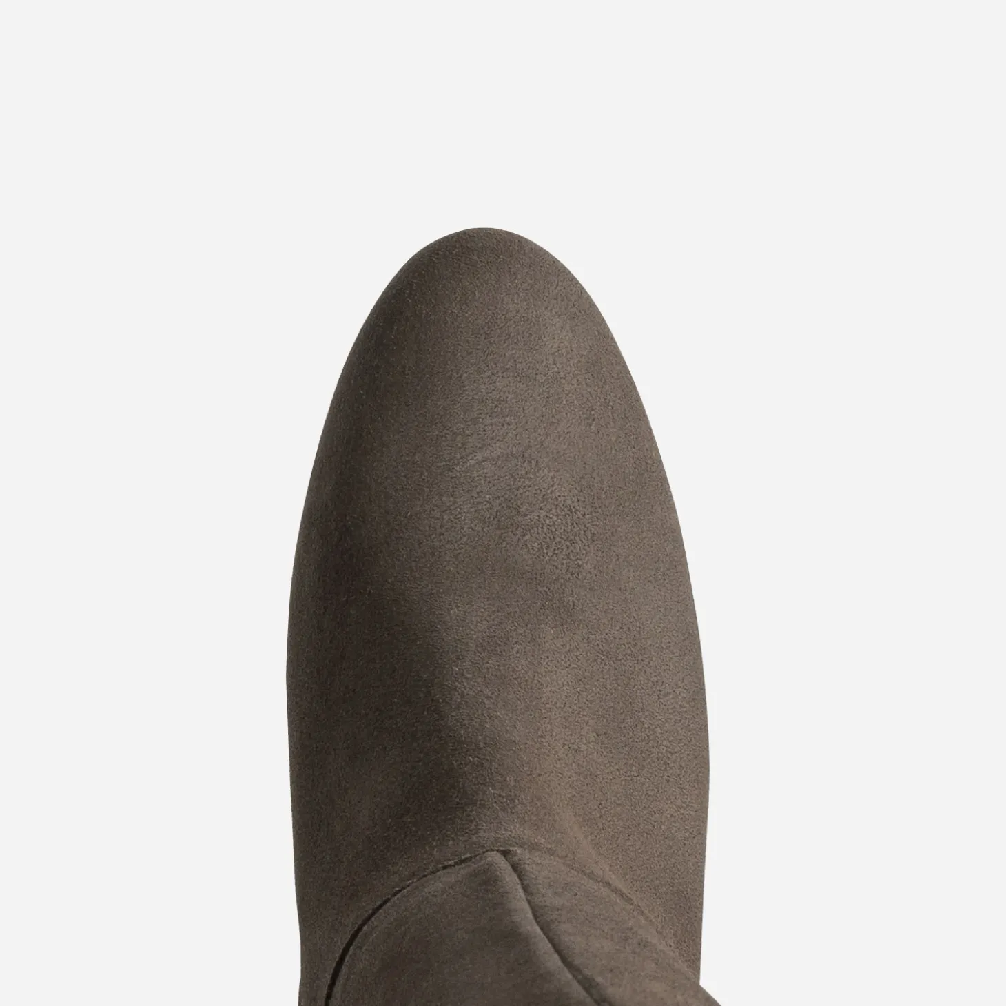 Botte taupe cuir velours