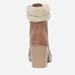 Bottine à talon TEXTO camel esprit montagne