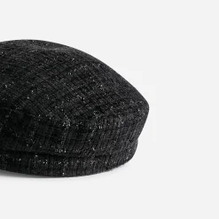 Casquette de marin TEXTO noire tweed