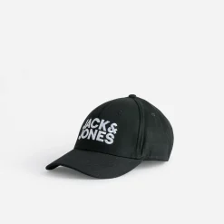 Casquette JACK&JONES noire broderie blanche