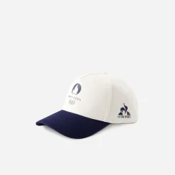 Casquette LE COQ SPORTIF blanche visière marine