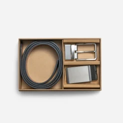 Ceinture noire Homme avec boucle amovible