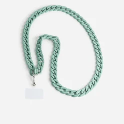 Chaîne bijou TEXTO verte pour téléphone portable