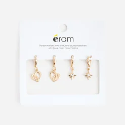 Charm's amovibles métal jaune pour bijou