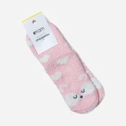 Chaussettes antidérapantes roses motifs cœurs