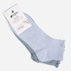 Chaussettes courtes bleues pailletées