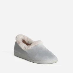 Chausson gris fourré