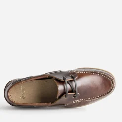 Chaussure bateau marron cuir