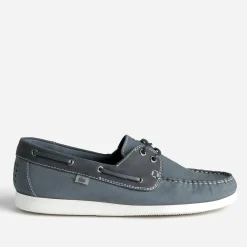 Chaussure-bateau TBS bleu denim cuir nubuck