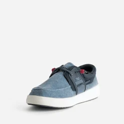 Chaussure-bateau TBS bleue toile