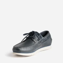 Chaussure-bateau TBS marine en cuir