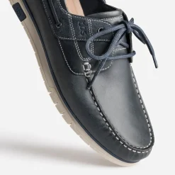 Chaussure-bateau TBS marine en cuir