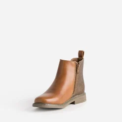 Chelsea boots BUGGY camel détails pailletés