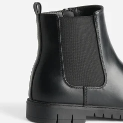 Chelsea boots BUGGY noir à semelle crantée