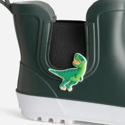 Chelsea boots de pluie BE ONLY kaki patch crocodile