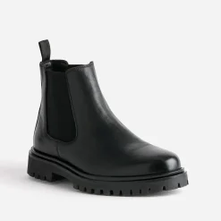 Chelsea boots noir en cuir