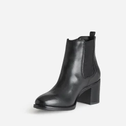 Chelsea boots noir en cuir