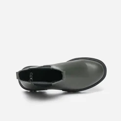 Chelsea boots TEXTO kaki à tige mi-haute