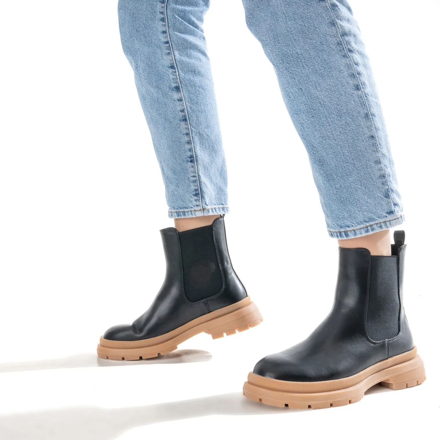 Chelsea boots TEXTO noir éco-conçu