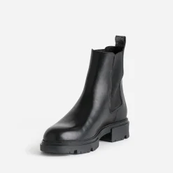 Chelsea boots TEXTO noir éco-conçu en cuir