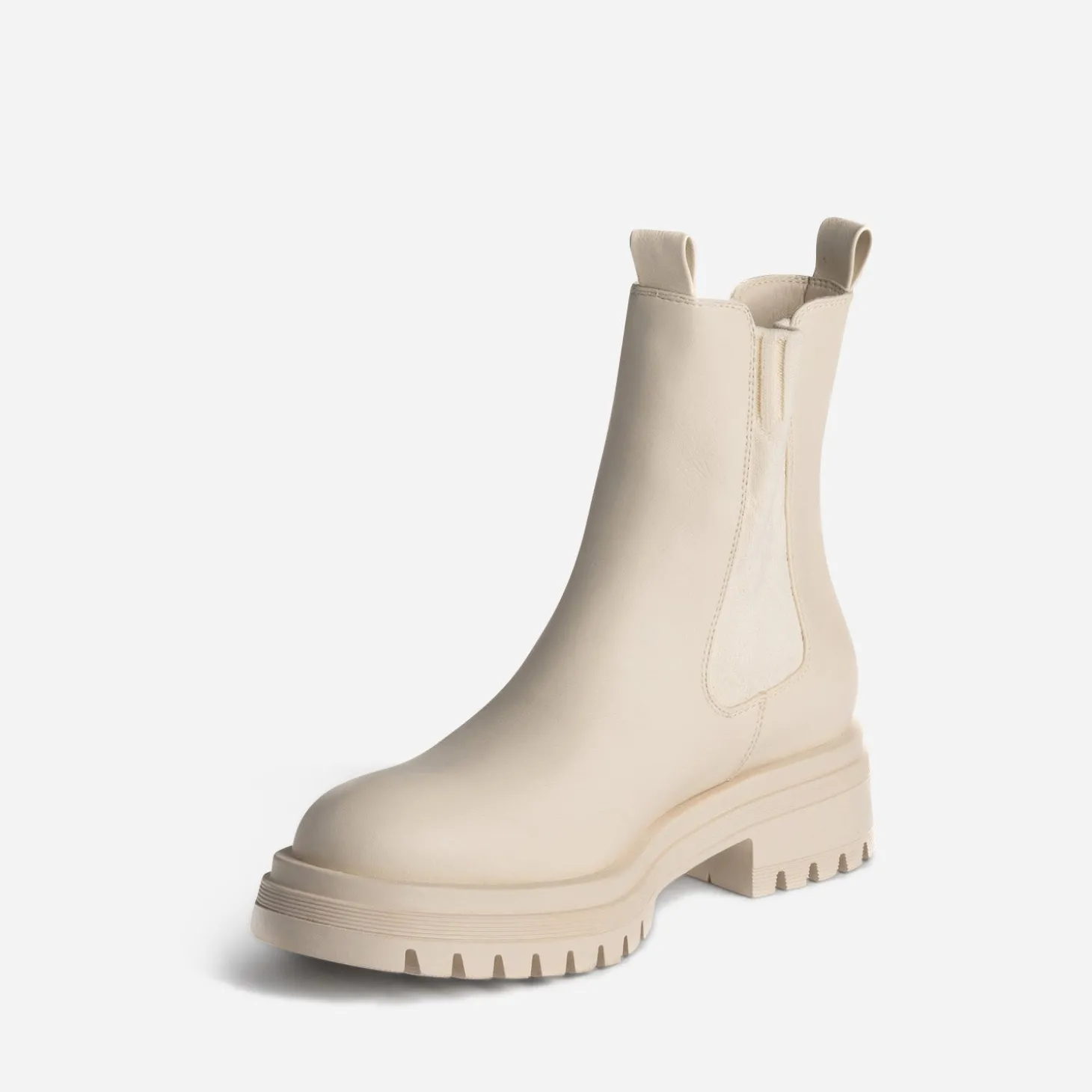 Cheslea boots TEXTO écru éco-conçu