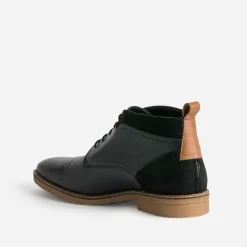 Chukka boots noir cuir