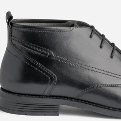 Chukka boots noir en cuir