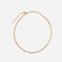 Collier jaune métal