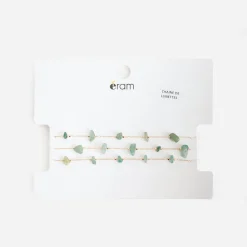 Cordons pour lunettes pierres vertes