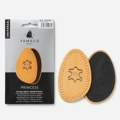 Demi-semelles FAMACO beiges en cuir