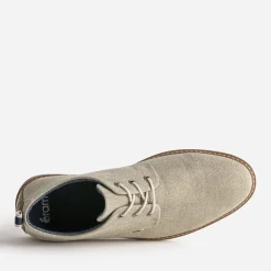 Derby beige chiné en textile