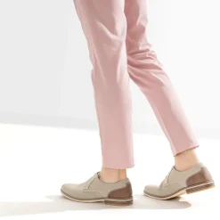 Derby beige en textile chiné