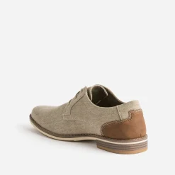 Derby beige en textile chiné