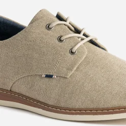 Derby beige en textile chiné