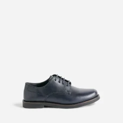 Derby BUGGY marine en cuir