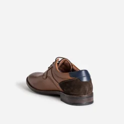 Derby camel cuir