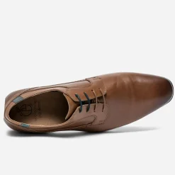 Derby camel en cuir éco-conçu