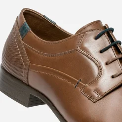 Derby camel en cuir éco-conçu