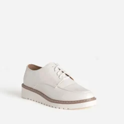 Derby compensé écru verni