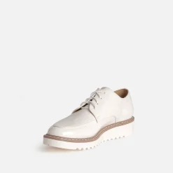 Derby compensé écru verni