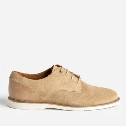 Derby confort beige cuir éco-conçu