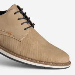 Derby confort beige embossé