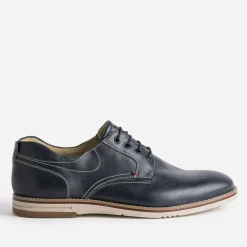 Derby confort marine éco-conçu en cuir