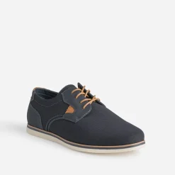 Derby confort marine en toile