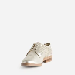 Derby ERAM FLEX doré cuir ajouré