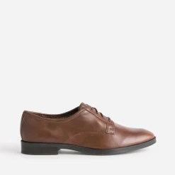 Derby ERAM FLEX marron en cuir