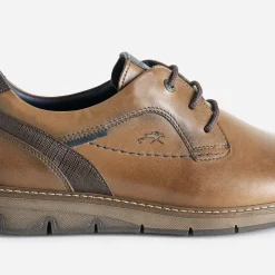 Derby FLUCHOS camel en cuir