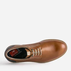 Derby FLUCHOS cognac en cuir