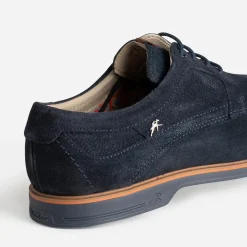 Derby FLUCHOS marine cuir velours